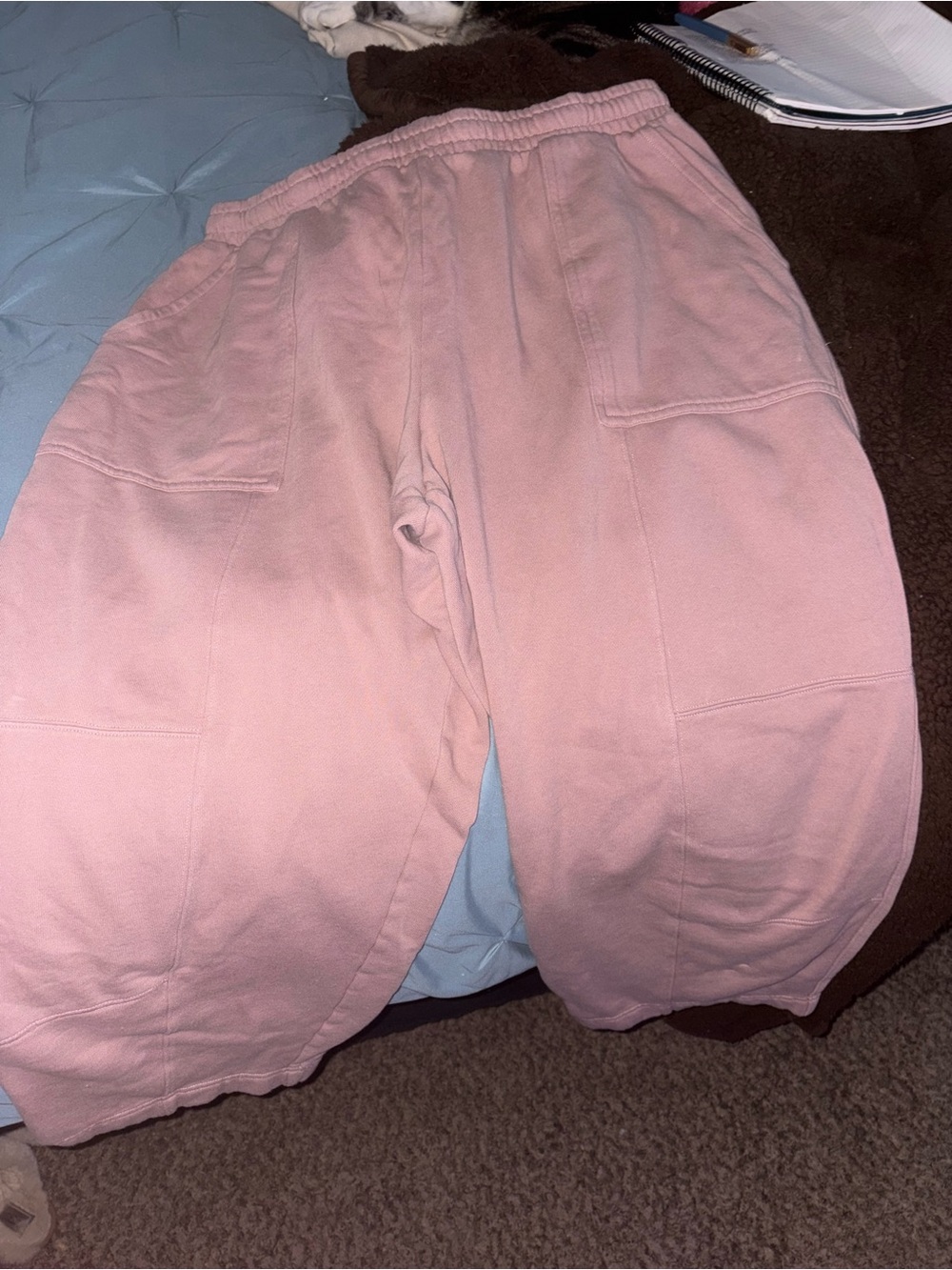 Old Navy Dusty Pink Wide-Leg Sweatpants